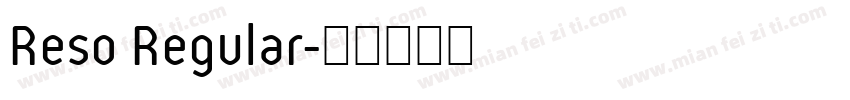 Reso Regular字体转换